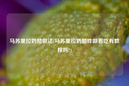 马苏里拉奶酪做法(马苏里拉奶酪咋做着吃有教程吗?)