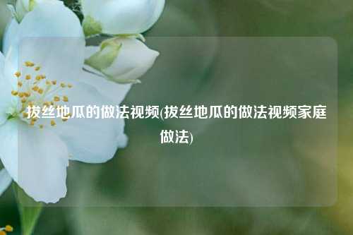 拔丝地瓜的做法视频(拔丝地瓜的做法视频家庭做法)